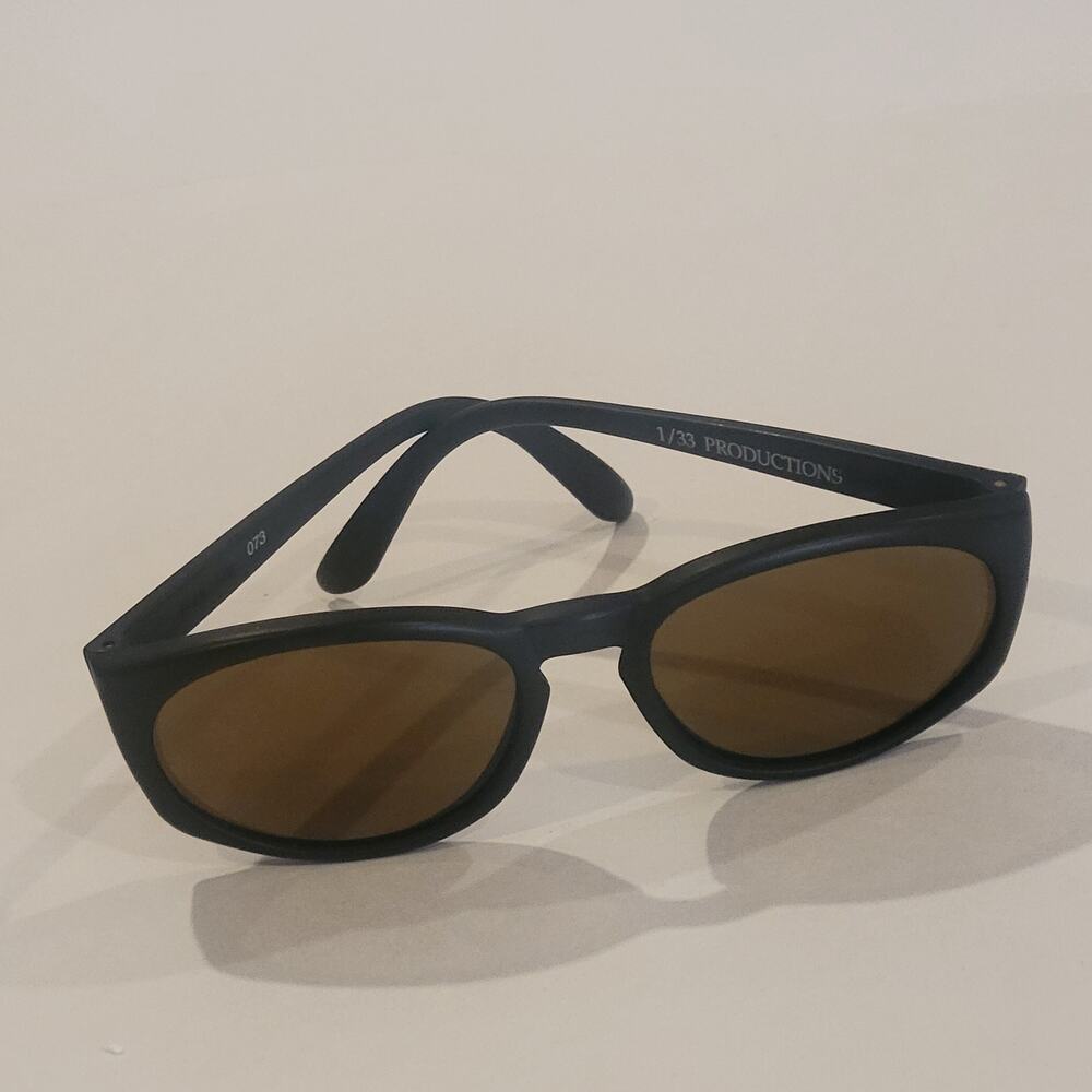 Vuarnet Px France 073 Matte Black Frame Brown Lenses Sleek Sunglasses